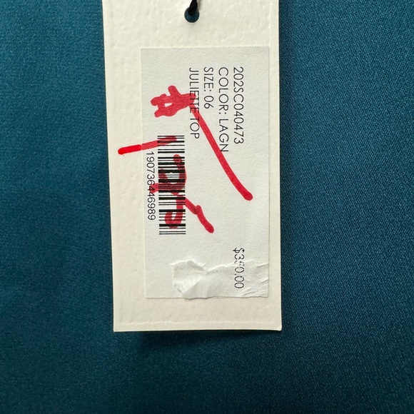 NWT Milly Silk Blouse Size 6 - Picture 4 of 4